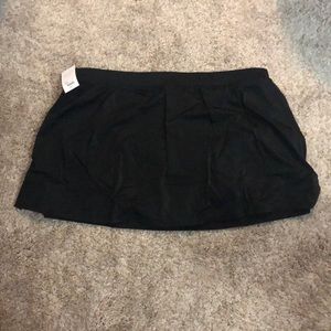 Lane Bryant slitted swim skirt NWT